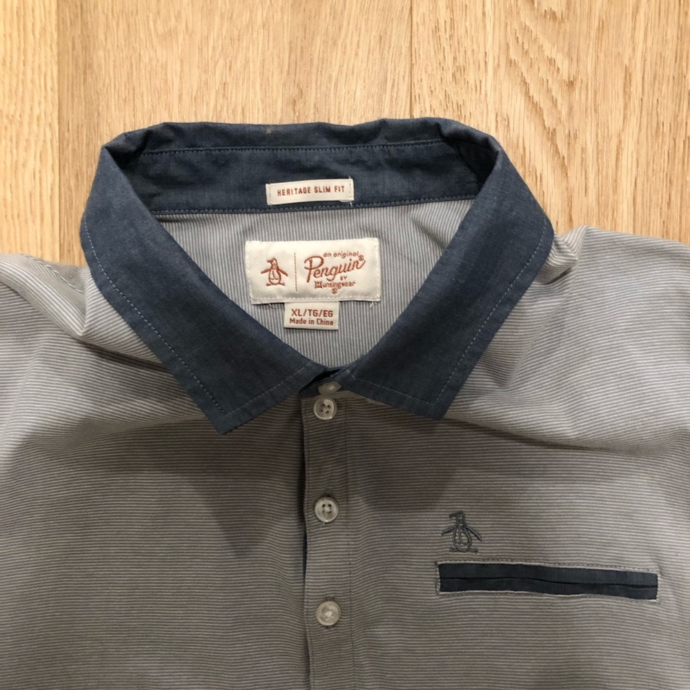 Penguin Heritage Slim Fit Polo.  Men’s XL, Excellent Used Condition.